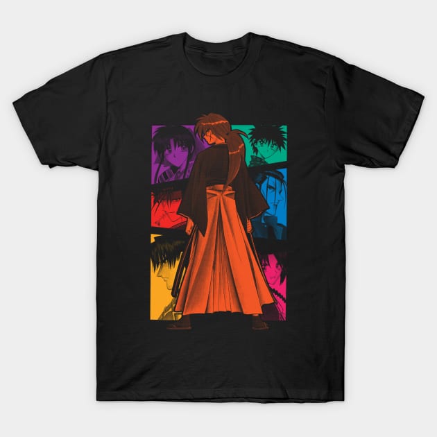 Color Kenshin Dark T-Shirt by geekingink